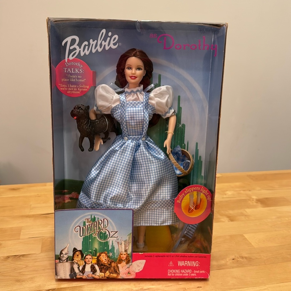 Barbie as Dorothy from The Wizard of Oz - doll talks and heels light up